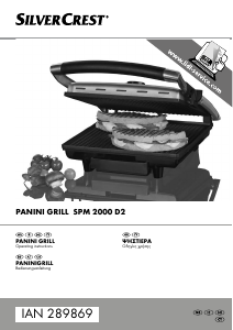 Manual SilverCrest IAN 289869 Contact Grill