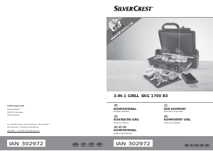 Használati útmutató SilverCrest SKG 1700 B3 Kontaktgrill