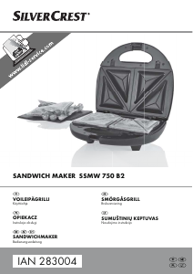 Bruksanvisning SilverCrest SSMW 750 B2 Smörgåsgrill