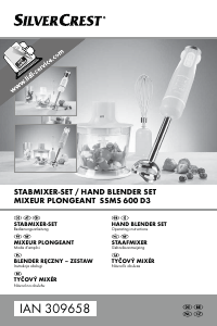 Manual SilverCrest SSMS 600 D3 Hand Blender