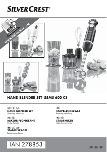 Manual SilverCrest IAN 278853 Hand Blender