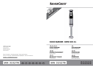 Kullanım kılavuzu SilverCrest SSMD 600 A1 El blenderi