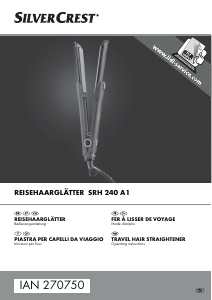 Manuale SilverCrest SRH 240 A1 Piastra per capelli