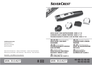 Návod SilverCrest SHBS 3.7 C2 Strojček na vlasy