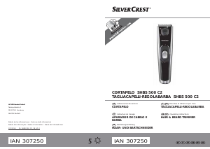 Manual de uso SilverCrest SHBS 500 C2 Cortapelos