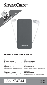 Manual SilverCrest SPB 5200 A1 Portable Charger