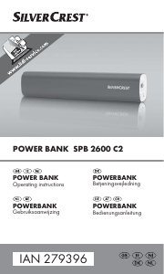 Manual SilverCrest SPB 2600 C2 Portable Charger