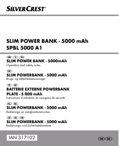 Handleiding SilverCrest SPBL 5000 A1 Mobiele oplader