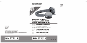 Manual de uso SilverCrest SKM 40 A1 Auriculares