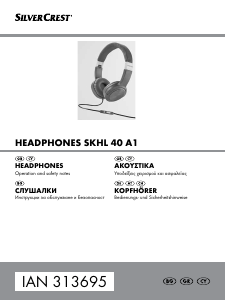 Manual SilverCrest SKHL 40 A1 Headphone