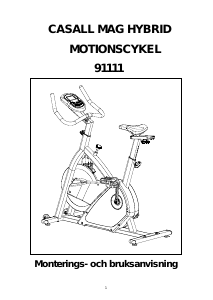 Bruksanvisning Casall Mag Hybrid Motionscykel