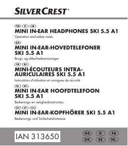 Brugsanvisning SilverCrest SKI 5.5 A1 Hovedtelefon