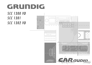 Bedienungsanleitung Grundig SCC 1301 Autoradio