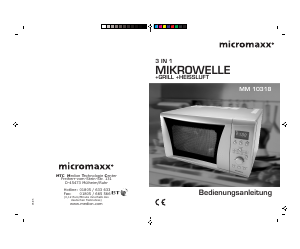 Bedienungsanleitung Micromaxx MM 10318 Mikrowelle