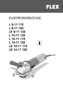 Használati útmutató Flex L 14-11 125 Sarokcsiszoló