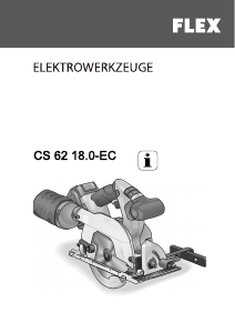 Manual Flex CS 62 18.0-EC C Ferăstrău circular