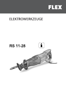 Käyttöohje Flex RS 11-28 Puukkosaha