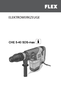 Bruksanvisning Flex CHE 5-40 SDS-max Borhammer