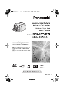 Kullanım kılavuzu Panasonic SDR-H20EG Kaydedici kamera