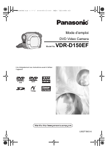 Mode d’emploi Panasonic VDR-D150EF Caméscope