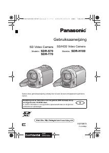 Handleiding Panasonic SDR-T70EG Camcorder