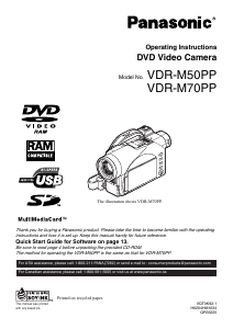 Manual Panasonic VDR-M50PP Camcorder