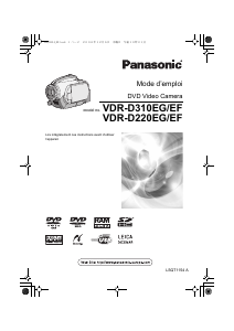 Mode d’emploi Panasonic VDR-D220EG Caméscope