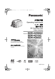 Handleiding Panasonic SDR-H20GC Camcorder