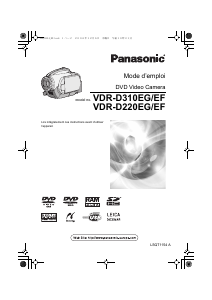 Mode d’emploi Panasonic VDR-D220EF Caméscope