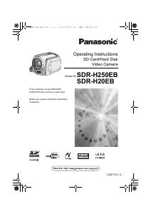 Manual Panasonic SDR-H250EB Camcorder