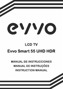 Handleiding EVVO Smart 55 UHD HDR LCD televisie
