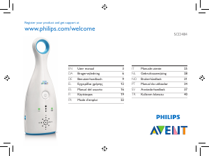 Manual Philips SCD484 Baby Monitor