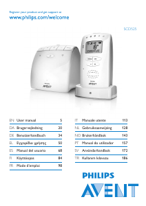 Manual Philips SCD525 Monitor de bebê