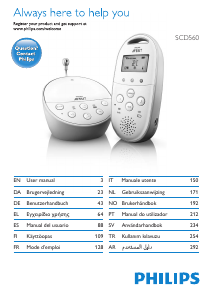 Manuale Philips SCD560 Baby monitor