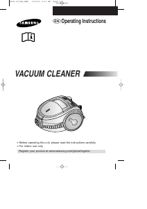 Manual Samsung SC7290 Vacuum Cleaner