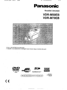 Használati útmutató Panasonic VDR-M50EB Videokamera