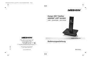 Bedienungsanleitung Medion LIFE S63003 (MD 82144) Schnurlose telefon