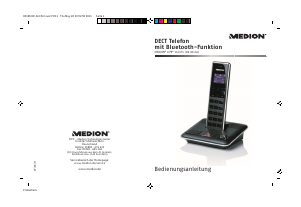 Bedienungsanleitung Medion LIFE S63075 (MD 83166) Schnurlose telefon