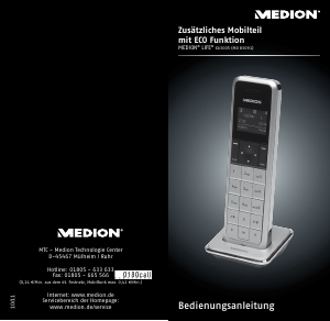 Bedienungsanleitung Medion LIFE X63005 (MD 83091) Schnurlose telefon
