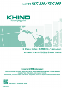 说明书 Khind KDC238 冰箱