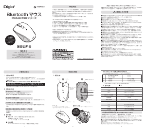 説明書 デジオツー MUS-BKT99 マウス