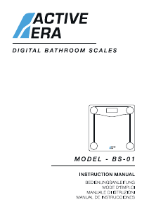 Manual de uso Active Era BS-01 Báscula