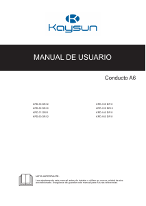 Manual de uso Kaysun KPD-105 DTR11 Aire acondicionado