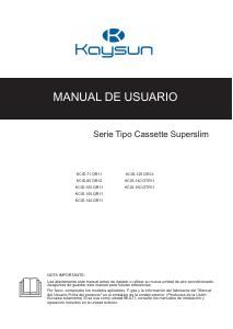 Manual de uso Kaysun KCISC-140 DTR12 Aire acondicionado