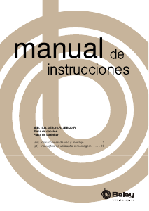 Manual Balay 3EB815XR Placa