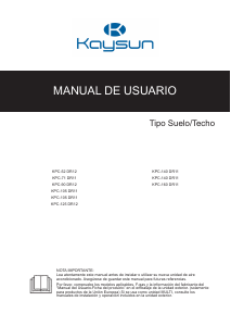 Manual de uso Kaysun KPCC-160 DTN11 Aire acondicionado