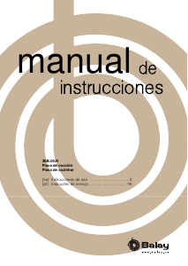 Manual Balay 3EB900LR Placa