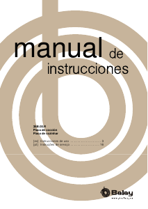 Manual de uso Balay 3EB900LR Placa