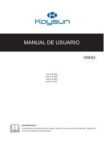 Manual de uso Kaysun KAY-D 35 DN7 Aire acondicionado