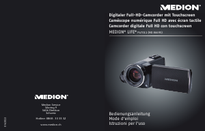 Manuale Medion LIFE P47011 (MD 86695) Videocamera